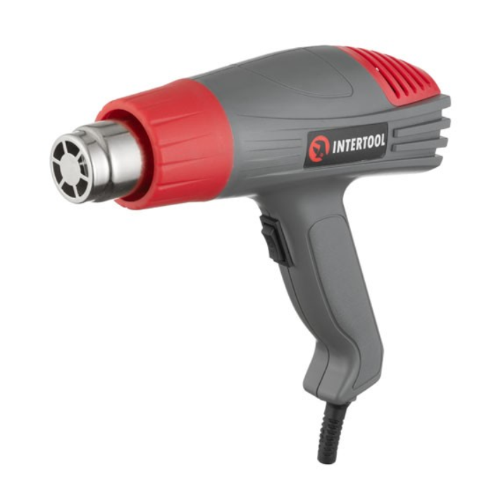 

Фен технический 2000 Вт, 2 режима, 400-600 град., 300-500 л/мин INTERTOOL DT-2416