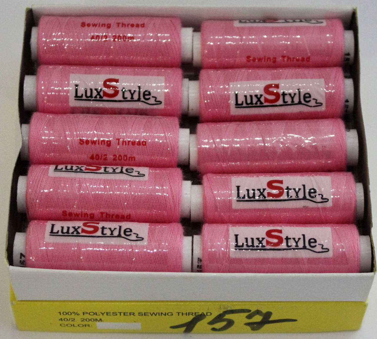 

Нитки швейные LuxStyle 40/2-200м (100% полиэстeр) №157, Разные цвета