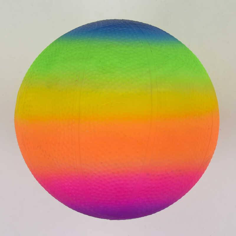 

Мяч резиновый С 43310 1 вид "Радуга", размер 9" (6900067433107)