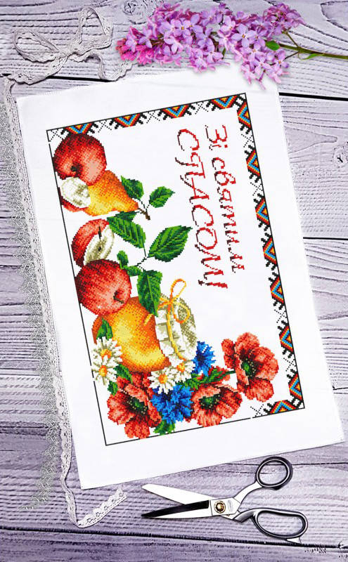 

Схема для вишивки бісером "Рушник Спасівський"