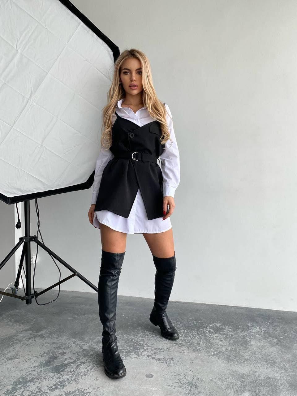 

Сарафан+платье-рубашка р: 42-44; 46-48