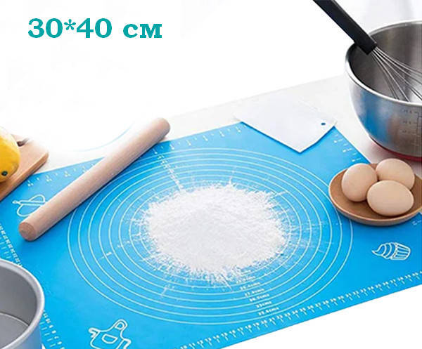 

Силіконовий килимок для розкачування тіста MAT Blue 40*30 см