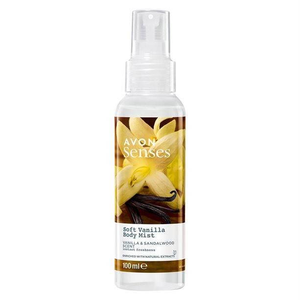 

Спрей для тіла «Ніжна ваніль» Senses Avon 100 ml