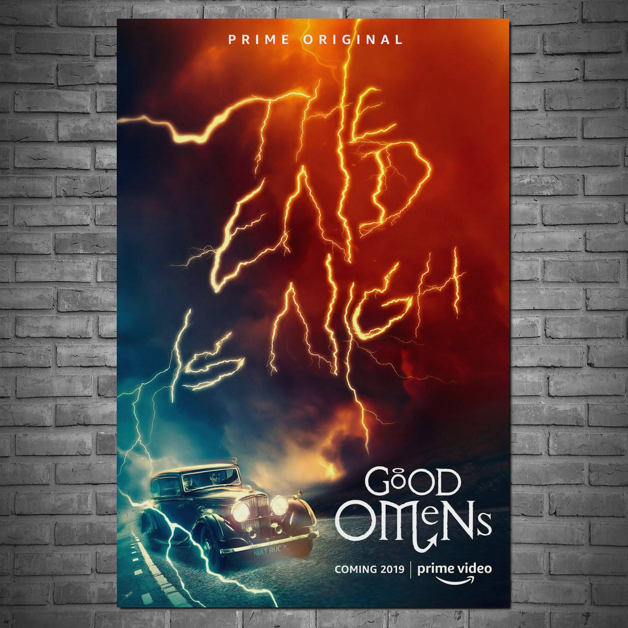 

Плакат "Благие знамения, Пратчетт, сериал, Good Omens, The end is nigh" (артикул 2573)