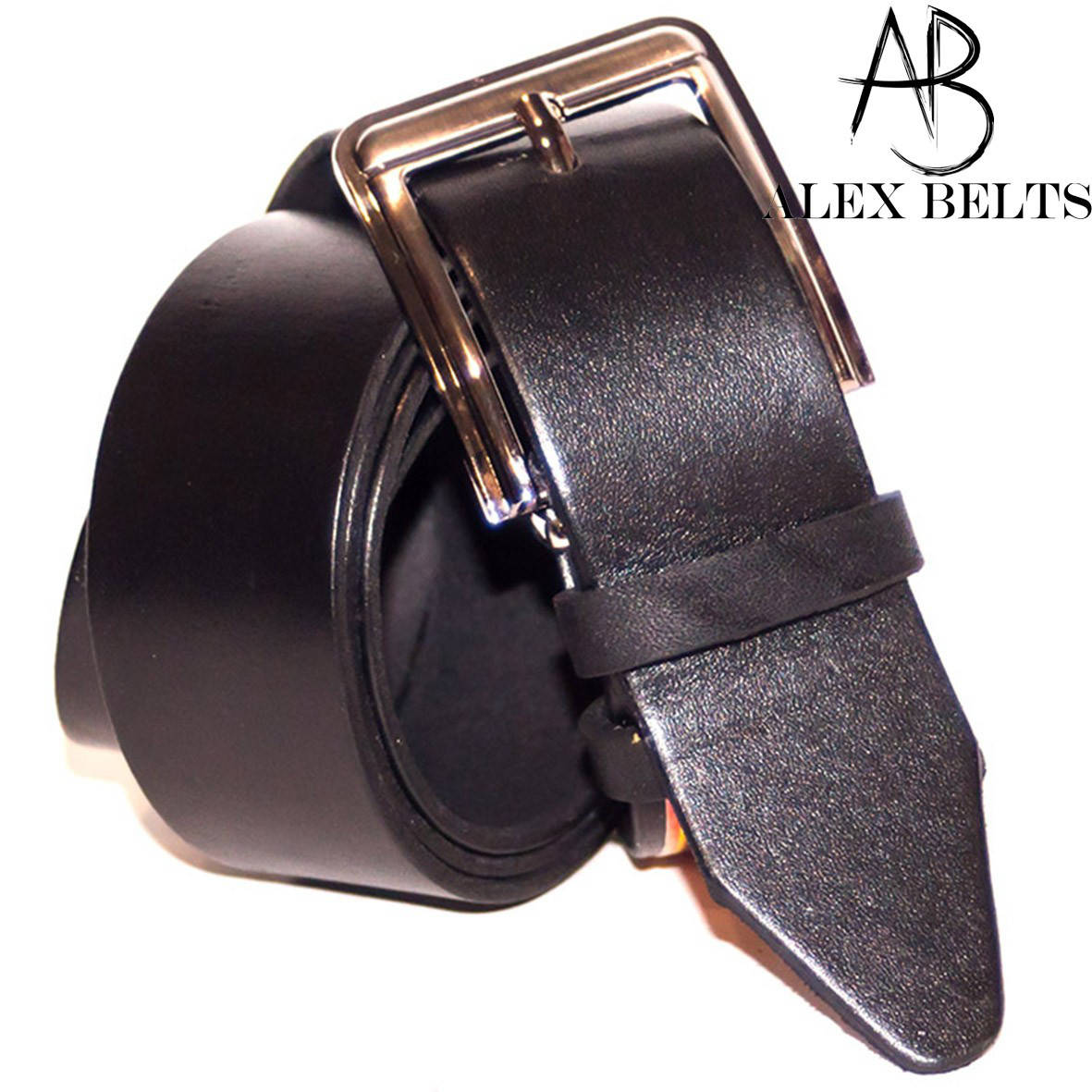 

Ремень мужской брючный кожаный гладкий Арт.:RMBKG005-35, Черный