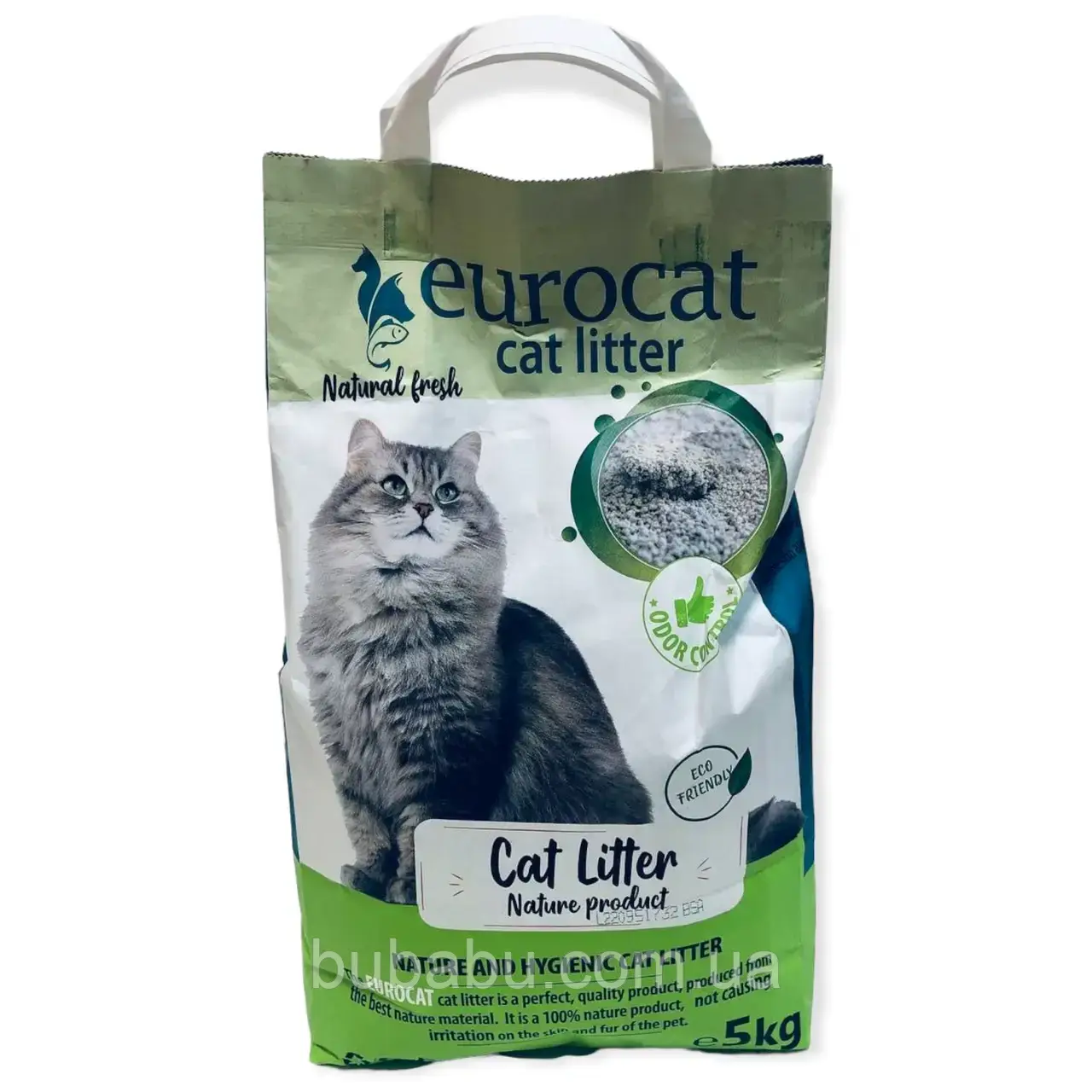 

Eurocat Комкующийся бентонитовый наполнитель для кошачьего туалета 5кг
