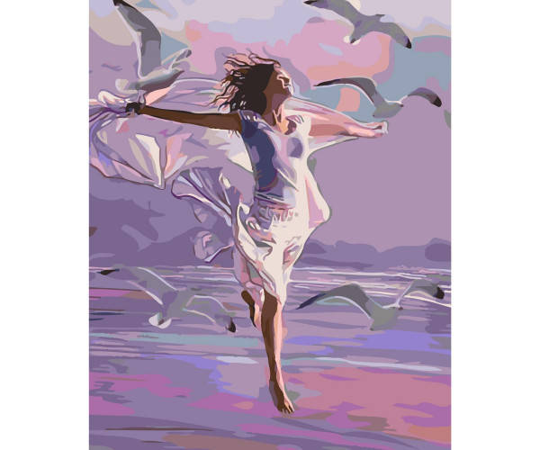 

Картина по номерам На крыльях свободы 40х50 см SY6220