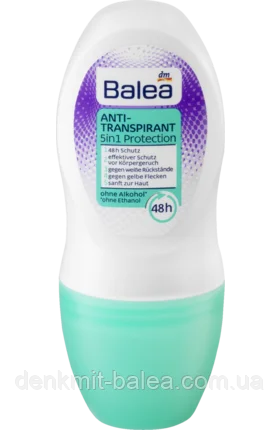

Дезодорант роликовый Полная защита Balea Deo Anti-Transpirant 5in1 Protection 50 мл