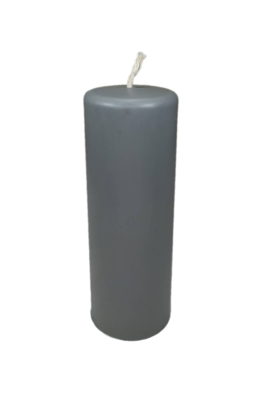

Серая восковая свеча - Цилиндр 3,5х10 см, Серый