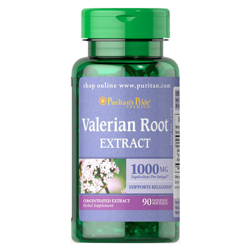 

Valerian Root Extract 1000 mg (90 softgels) Puritan's Pride