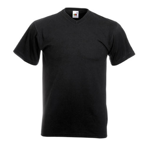 

Футболка Fruit of the Loom Valueweight V-Neck Deep Navy Футболки унисекс Футболка мужская Мужская футболка, Черный