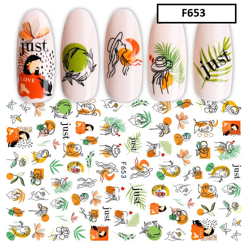 

Наклейки для ногтів, 1 уп, № F653