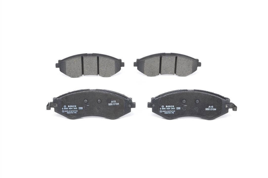 

Тормозные колодки передние Tacuma, Lacetti (96495227) BOSCH 0986494343