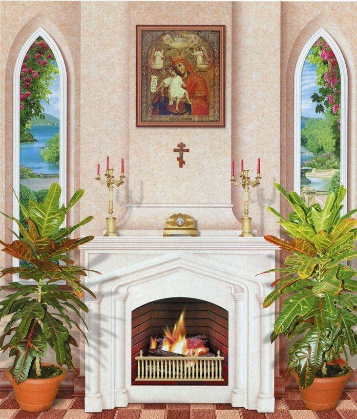 

Фотообои бумажные на стену, 242х201 см "Домашний очаг", фотообои готовые, фотообои природа, 15 листов