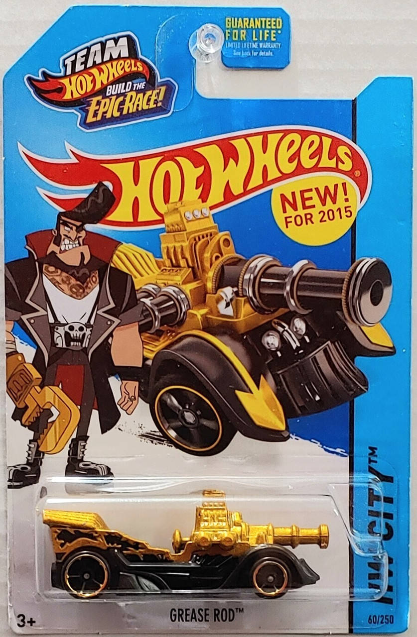 

Машинка Hot Wheels - Grease Rod - 2015 City - Tooned (#060) - CFH26. Mattel Оригинал