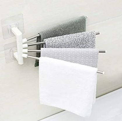

Настенный полотенцесушитель для ванной 4-Bar Towel Rack/ вешалка для полотенец, Белый