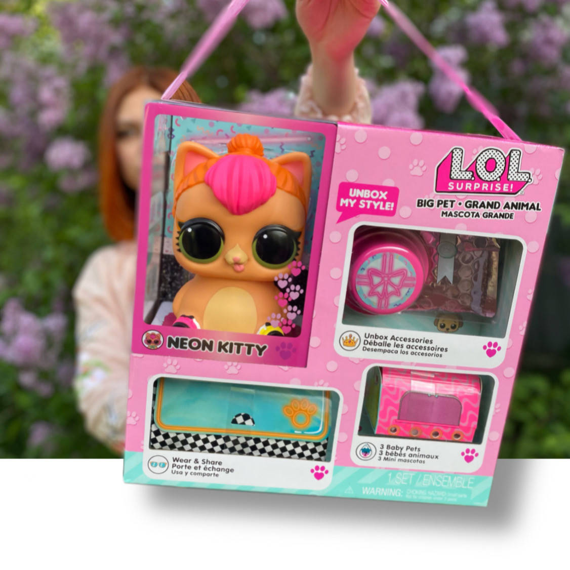 

Игровой набор ЛОЛ Большой питомец Кошечка Неон Китти Оригинал (577720C3)