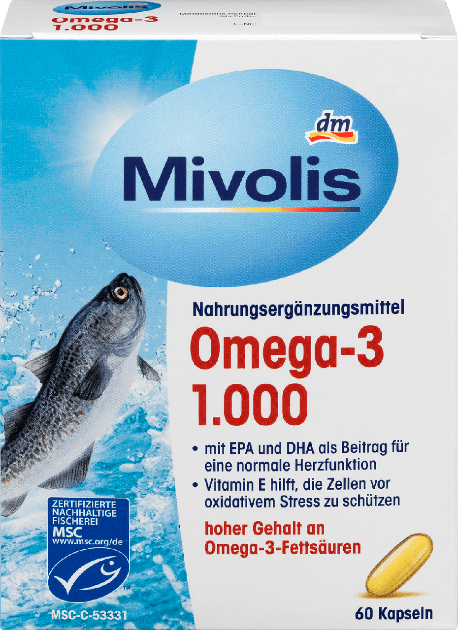 

Биологически активная добавка Mivolis Omega - 3 1000mg, 60 шт.