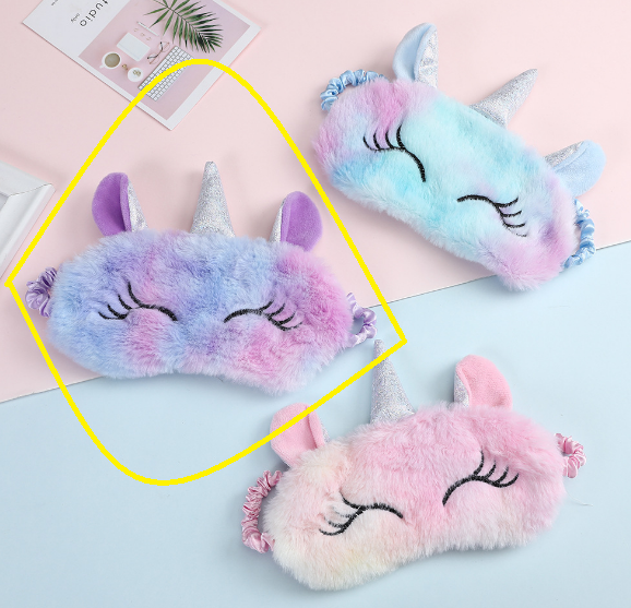 

Маска для сна Единорог фиолетовая, Разные цвета