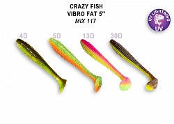 

Съедобный силикон Crazy Fish Vibro fat 5" 39-120-M117-6 кальмар