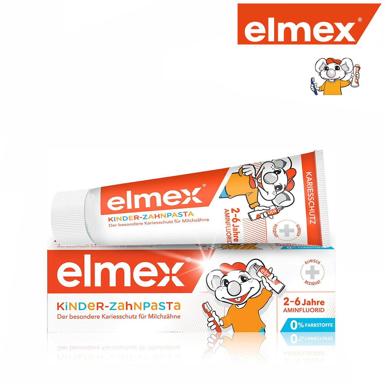 

Детская зубная паста Elmex Kids фтор 1000 ppm (от 2-6 лет), 50 мл