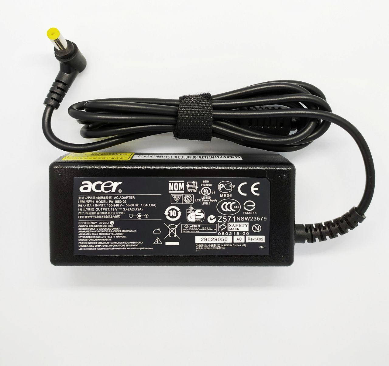 

Блок питания для ноутбука Acer 19V 3.42A 65W (DC 5.5*1.7)