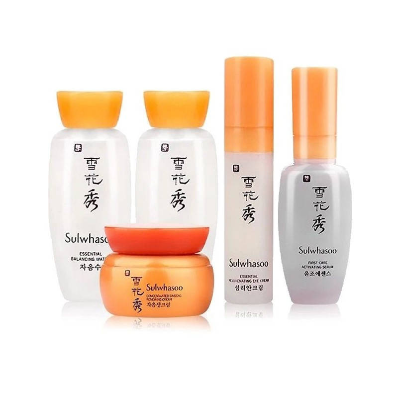 

Базовый набор миниатюр средств ухода Sulwhasoo basic kit 5 items корейский люкс (46.5ml)