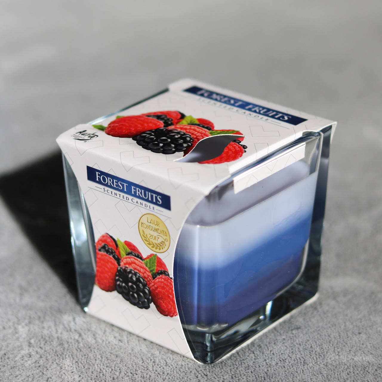 

Свеча ароматическая Forest Fruits Лесные ягоды в стекле с запахом для дома Bispol