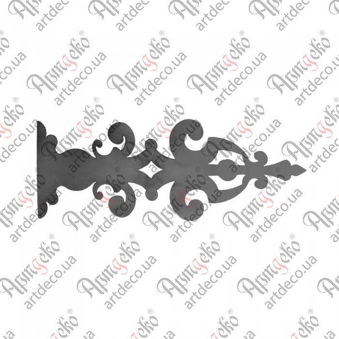 

Накладка на петли декоративная для ворот, калиток, дверей 225х615х2 Арт. 61.342