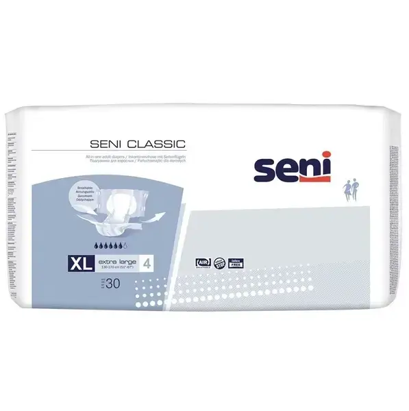 

Подгузники SENI CLASSIC 4 EXTRA LARGE 30 шт.