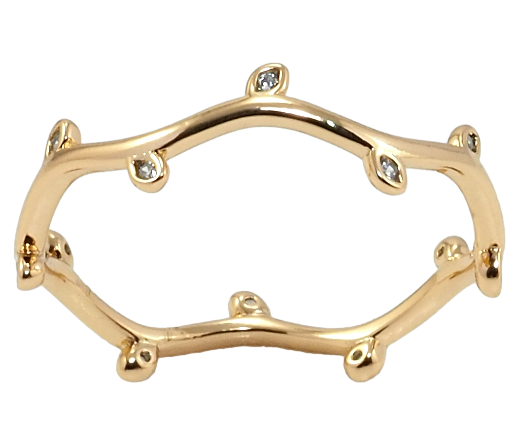 

Кольцо Xuping Позолота 18K "Лиана" р.18,19