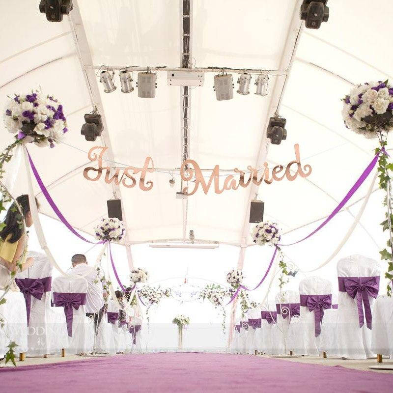 

Бумажная гирлянда "Just married" Свадебная вечеринка, Декор, баннер, украшение для дома