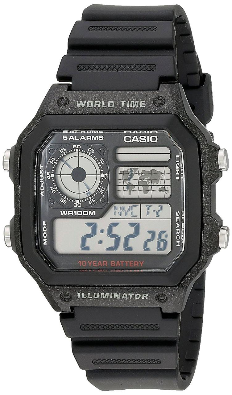

Мужские часы Casio AE-1200WH-1AVEF Касио водонепроницаемые японские кварцевые