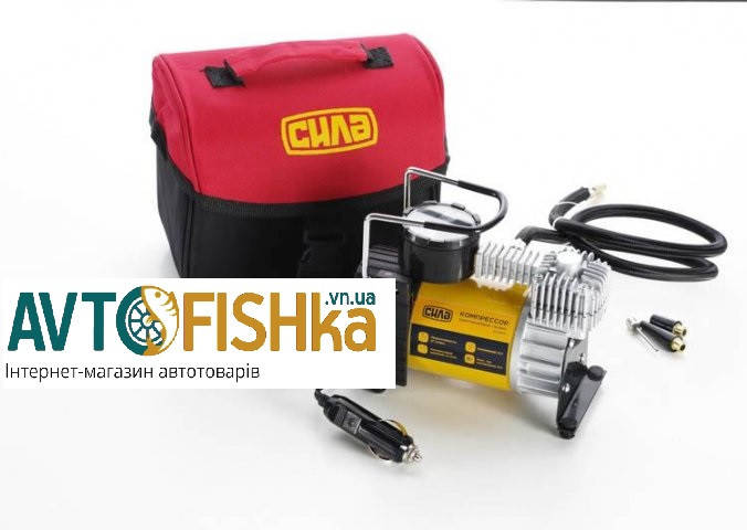 

Компрессор Сила 10атм/37л/1м шланг/прик/сумка/автостоп/2 режима