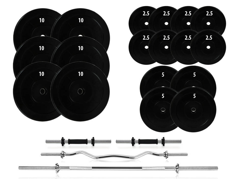 

Набор штанга + гантели разборные 119 кг.