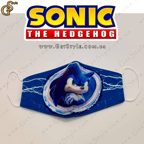 

Детская маска Соник Sonic Mask, Синий