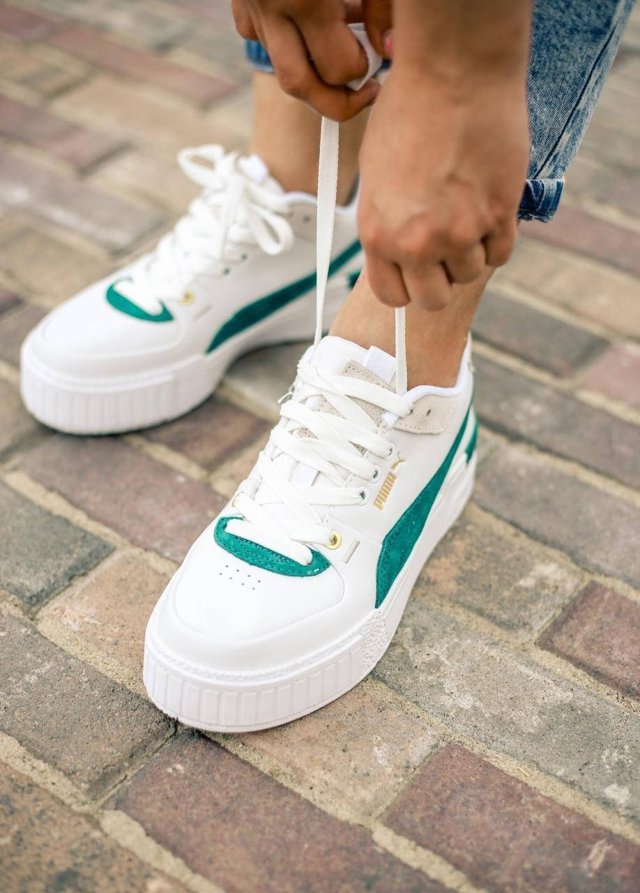 

Кроссовки Puma Cali Sport Heritage white/teal 38, Серый