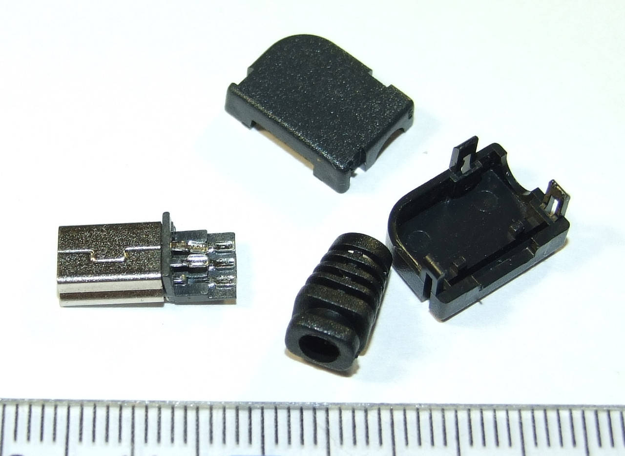 

JC014 Штекер mini usb разъем питания зарядки 5к папа Черный