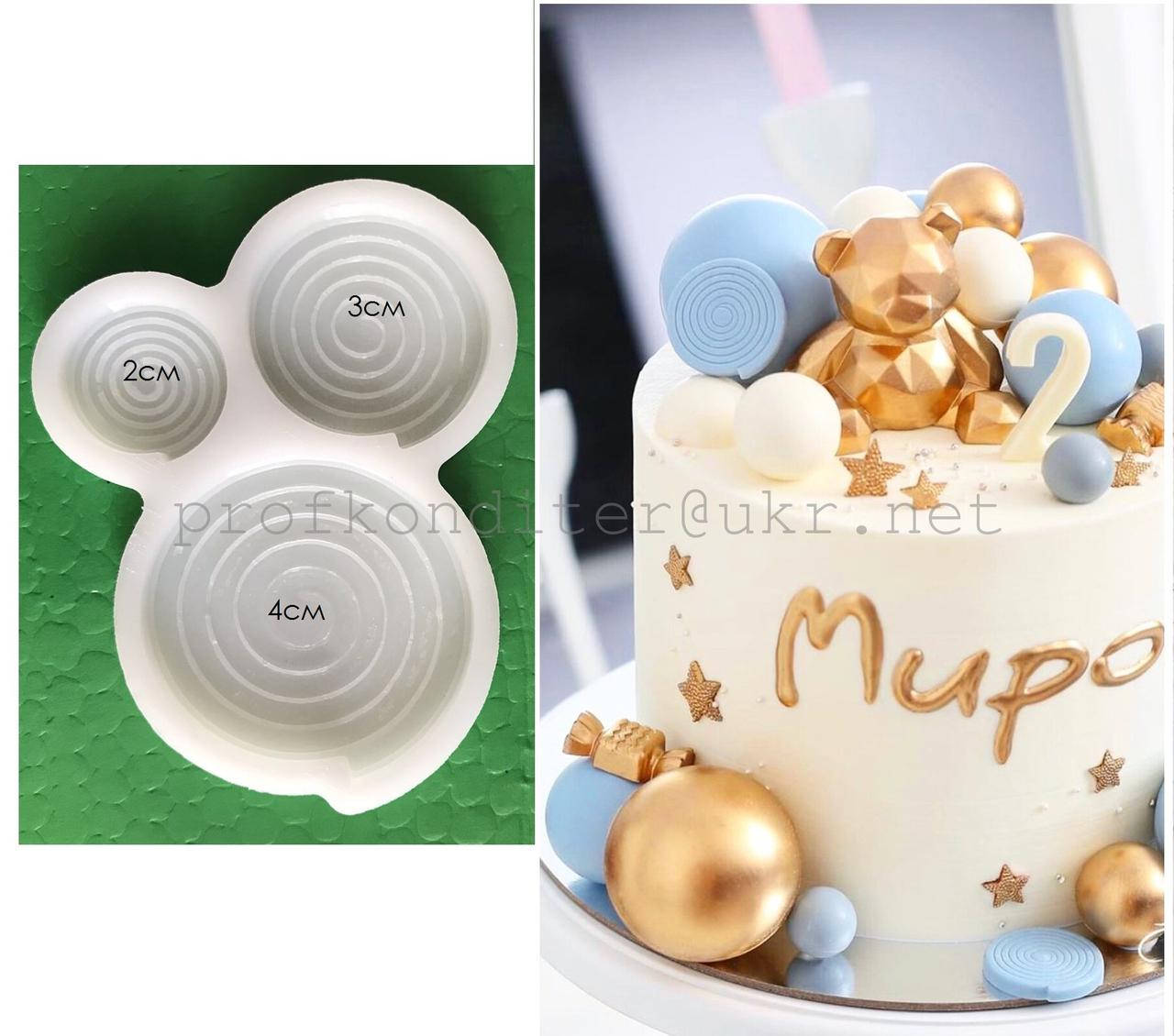 

ЭКСКЛЮЗИВ! Силиконовый Молд шоколада и мастики "Спиральки"