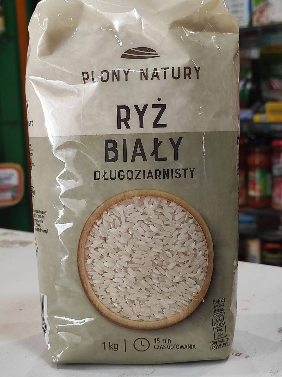 

Рис білий довгозернистий 1кг Plony Natury Польща