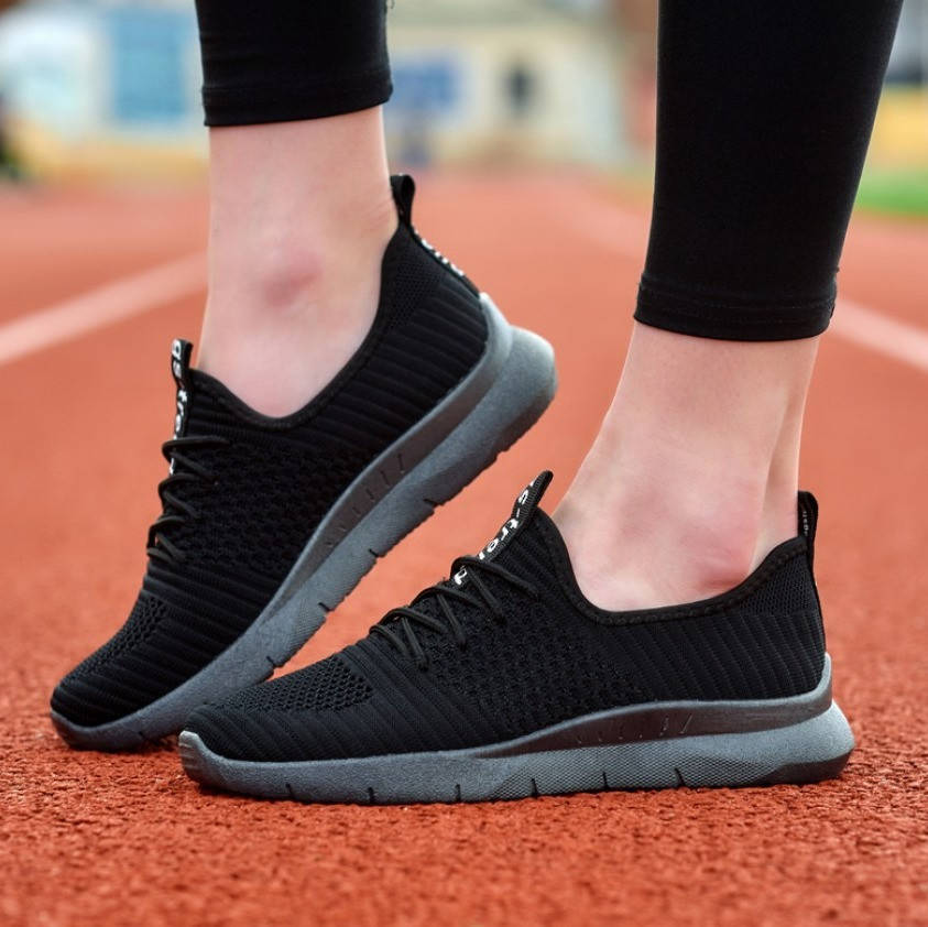 

Кроссовки женские летние черные (Нс-588ч), Черный