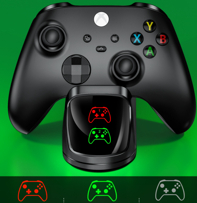 

Док-станция BEBONCOOL + 2 аккумулятора 1500 mAh для геймпадов Xbox One (S/X) / Elite / Series (S/X)