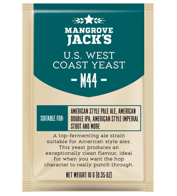 

Дрожжи Mangrove Jack's US West Coast Yeast M44 Годен до:2023г.