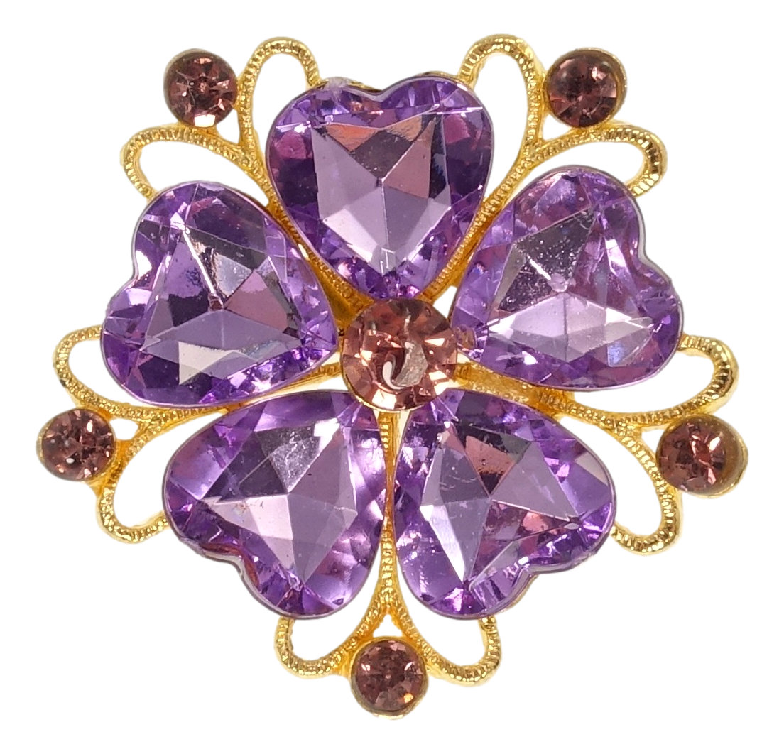 

Брошь "Сердечки" цвет в ассортименте чёрный, коричневый