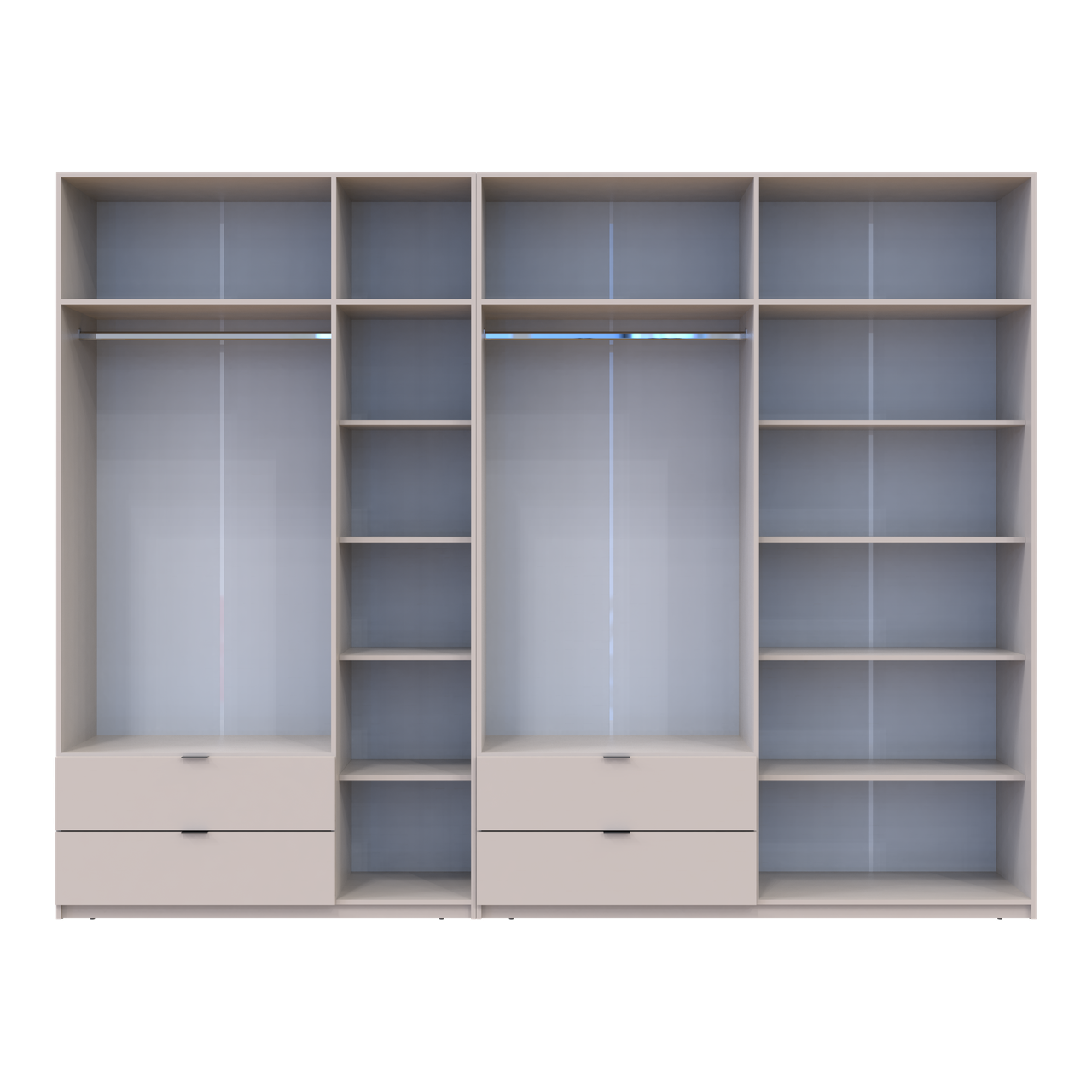 Розпашна Шафа для одягу Doros Лукас Кашемір 3+4 ДСП 315х50х240 (42005136) 5