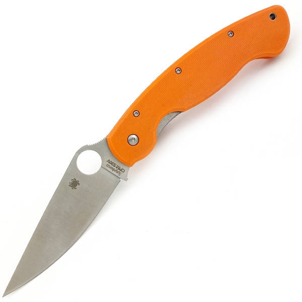 

Нож Spyderco Military C36 Nylon Оранжевий з світлим клинком