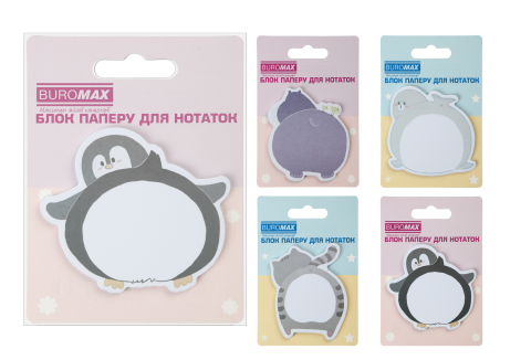 

Блок для заметок FUNNY ANIMALS 75х75 мм 30 л, Белый