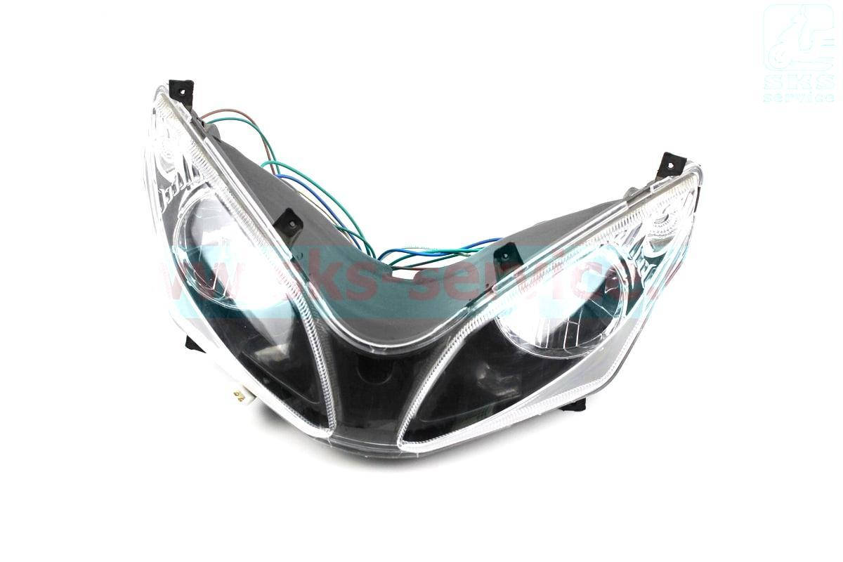 

Фара передняя в сборе на мотоцикл Viper - V200-F2/V250-F2