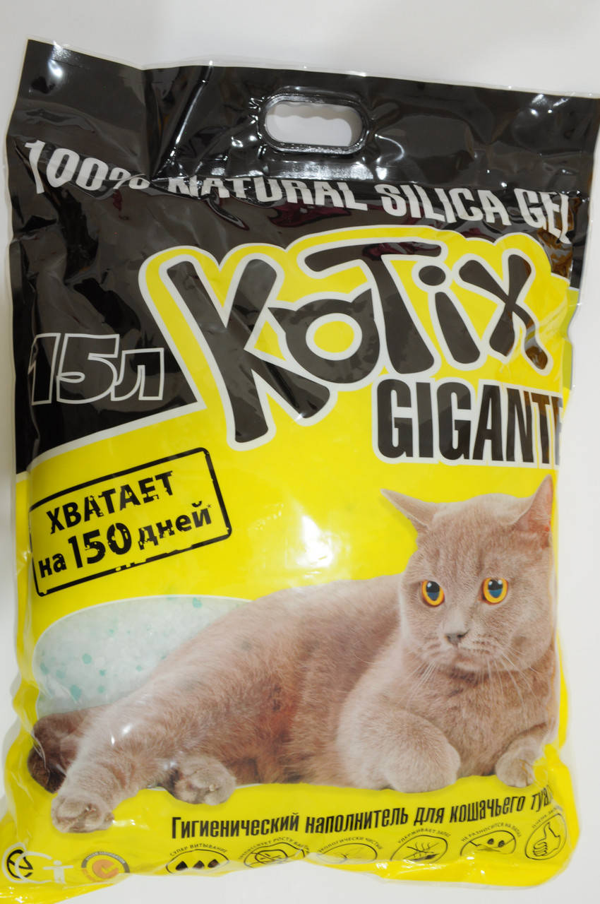 

Силикагель 15 л Kotix - наполнитель для туалета