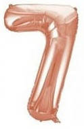 

Фольгована цифра "7" Slim Рожеве Золото в упаковці, Розовое золото